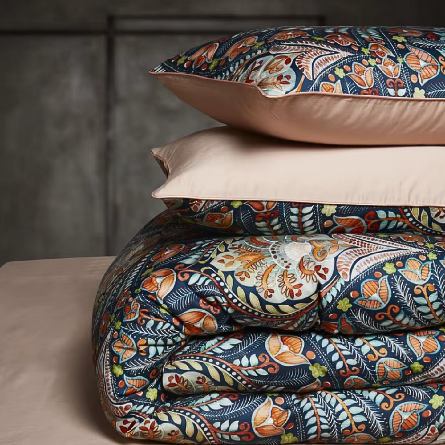 Aesthetic Flat or Fitted Full Queen King Bedding Set 100% Cotton Duvet Cover