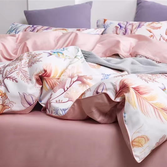 Marine Life Full Queen King Bedding Set, Double Size 100% Cotton Sheet Duvet Covet Set