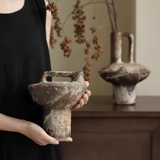 Crude Bottle Ceramic Flower Vase